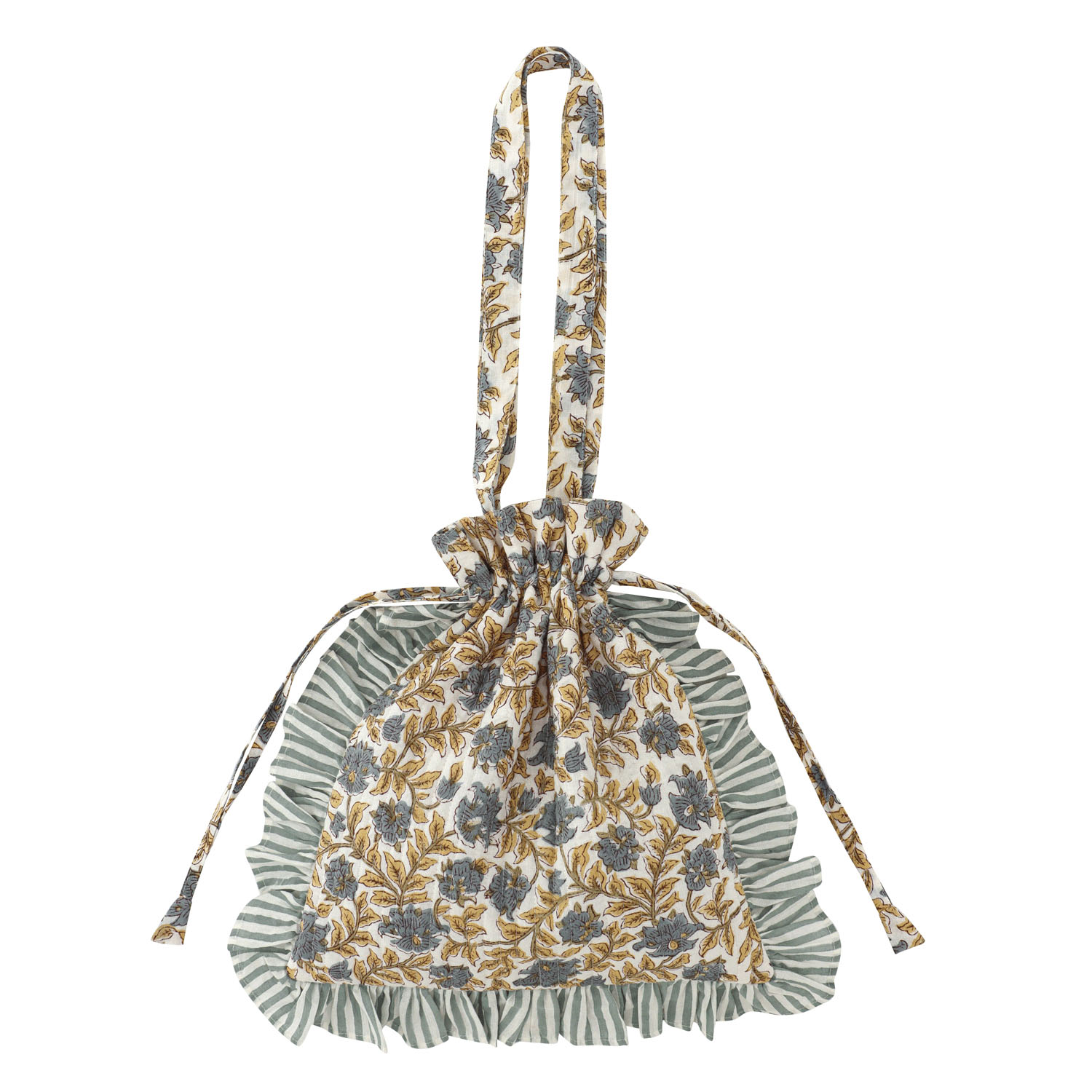 フリルトート カリーノブロックプリント - 画像2