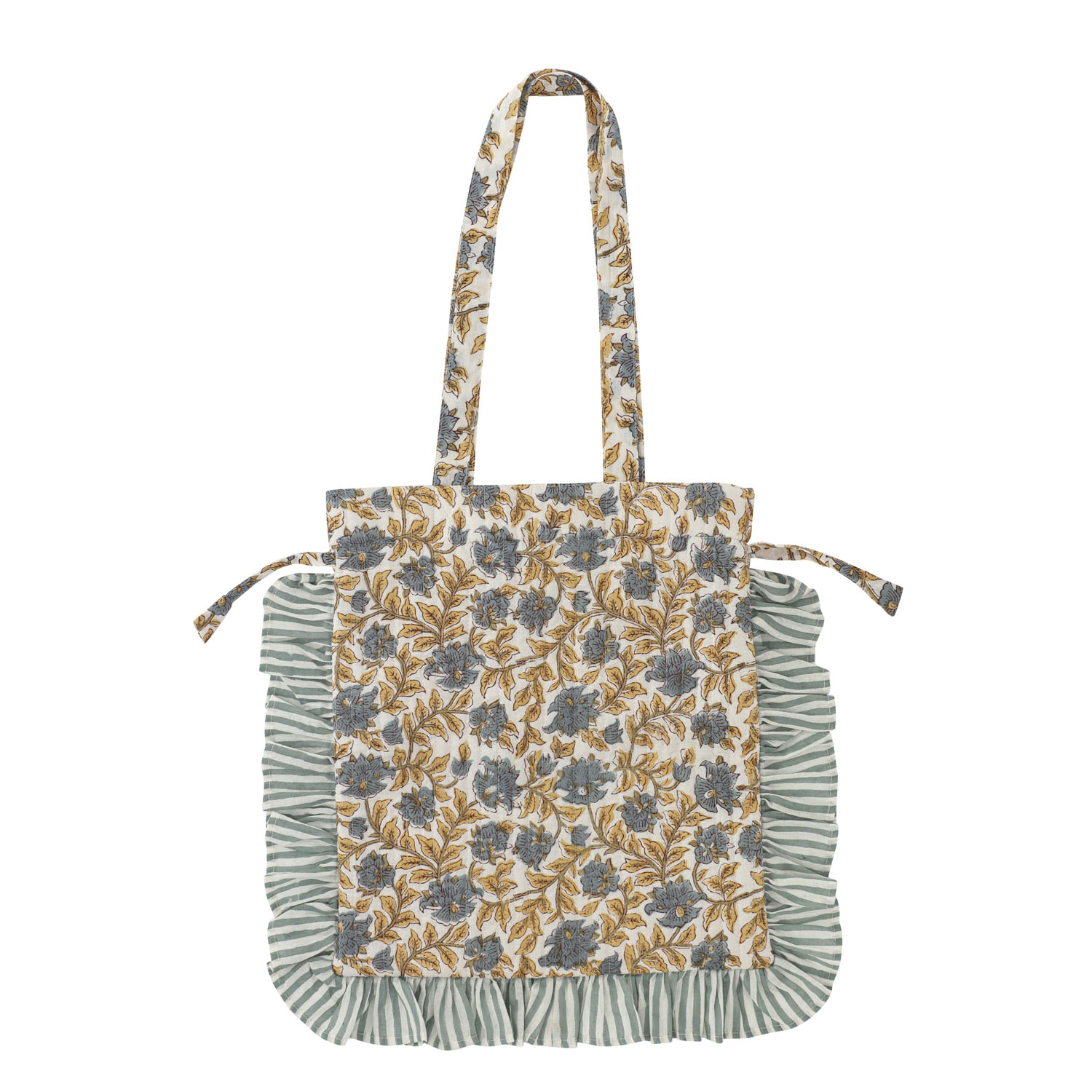 フリルトート カリーノブロックプリント - 画像2