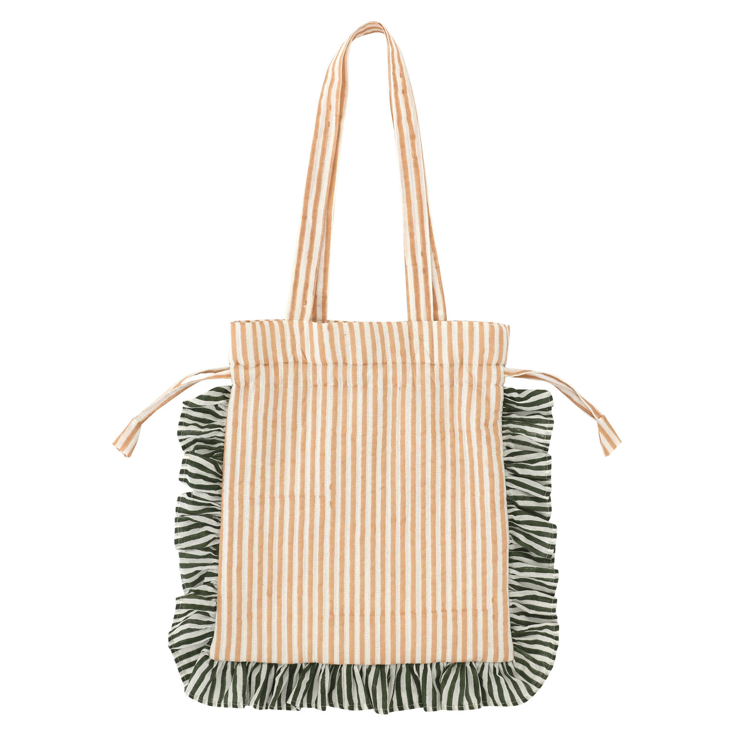 フリルトート カリーノブロックプリント - 画像4