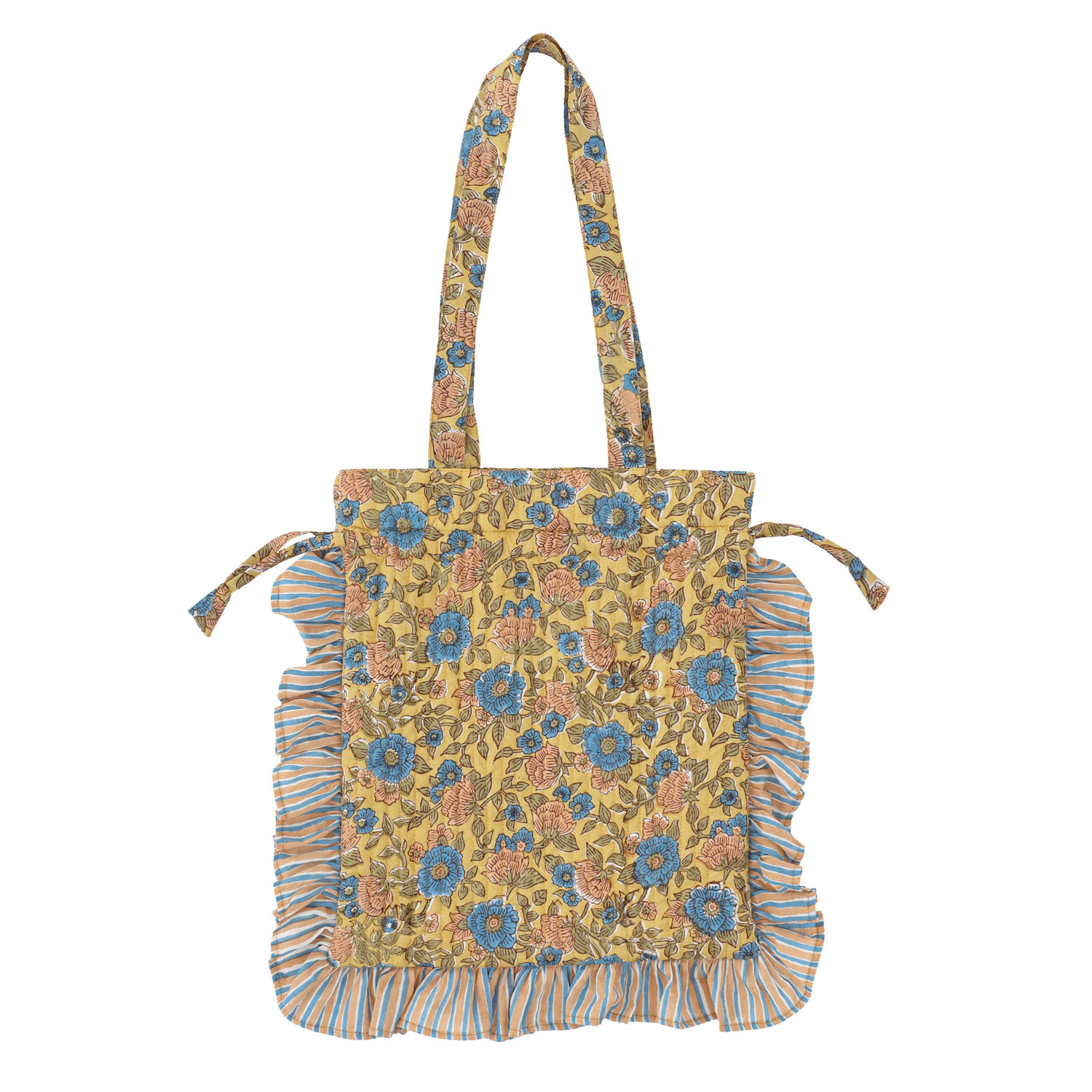 フリルトート カリーノブロックプリント - 画像6