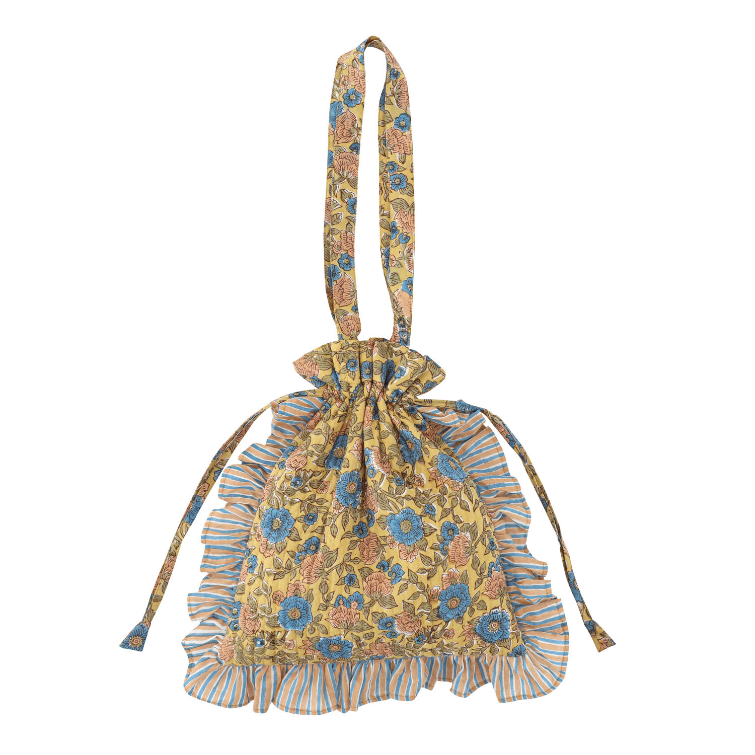 フリルトート カリーノブロックプリント - 画像7