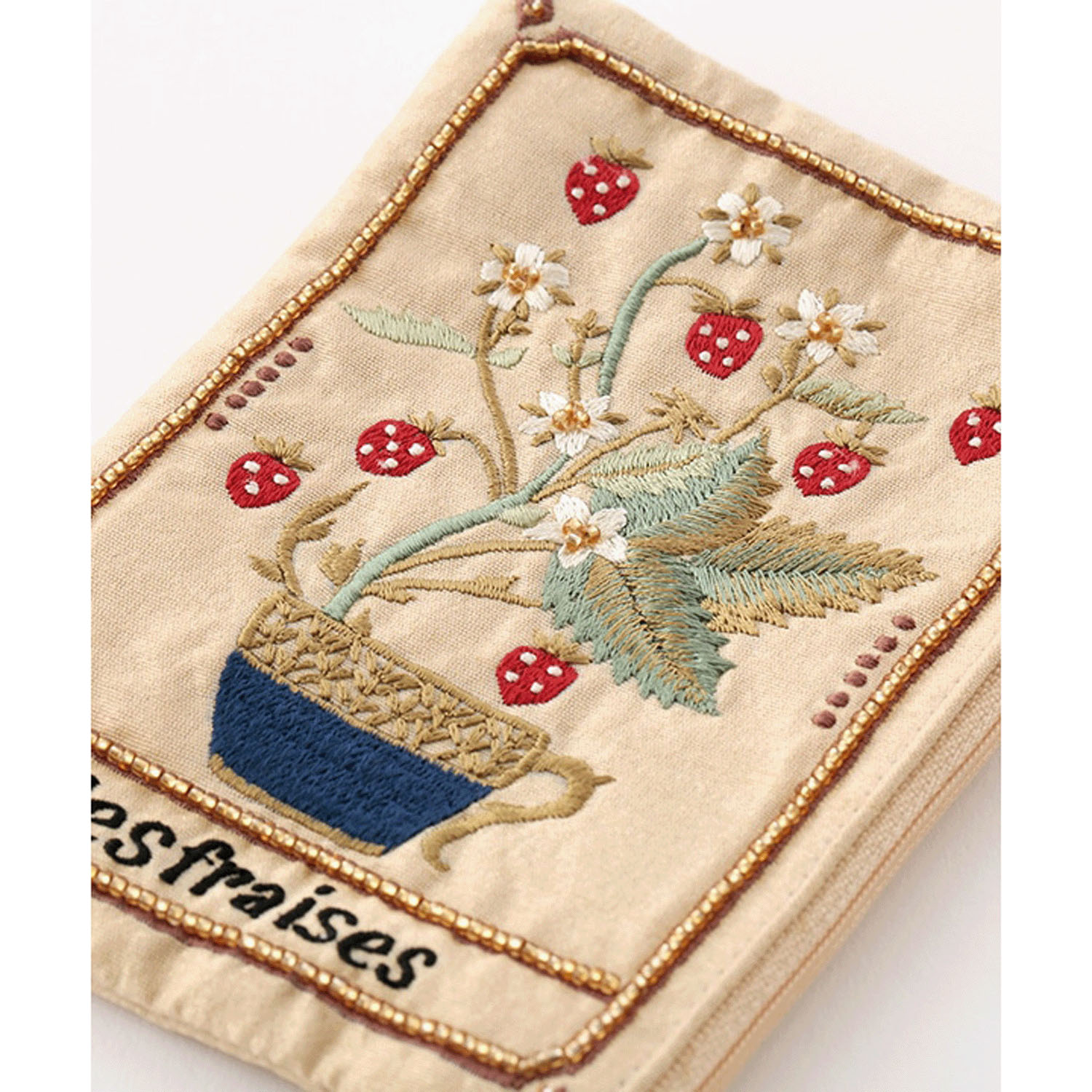 【在庫限り】ボタニカル刺繍ポーチ - 画像4