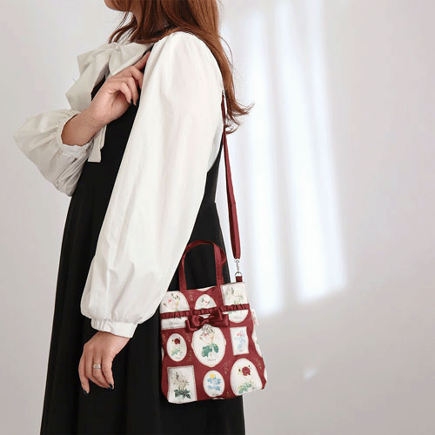 ルドゥーテ フレーム柄リボン付きミニショルダー - 画像2