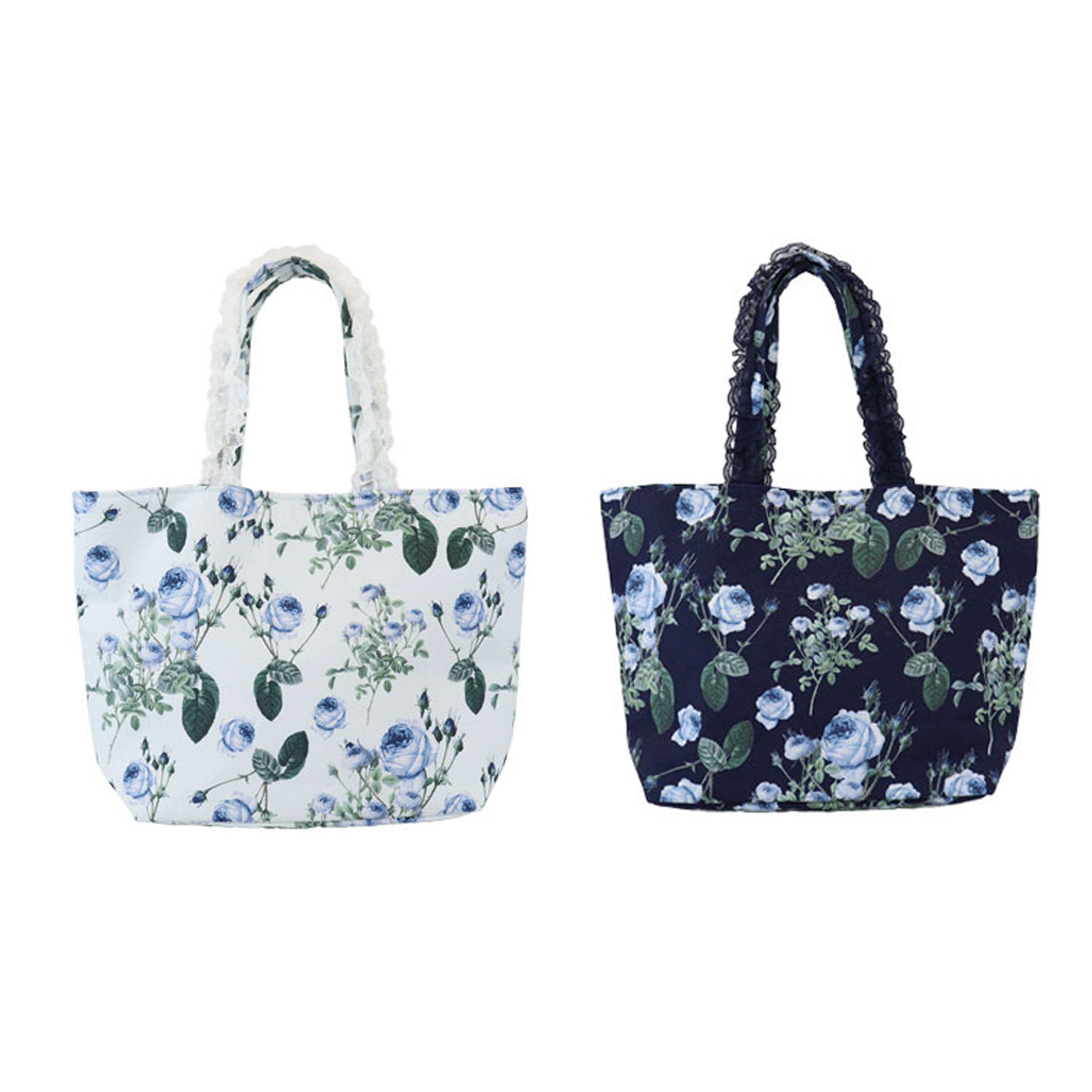 ルドゥーテ ブルーローズ  トートバッグ - 画像1