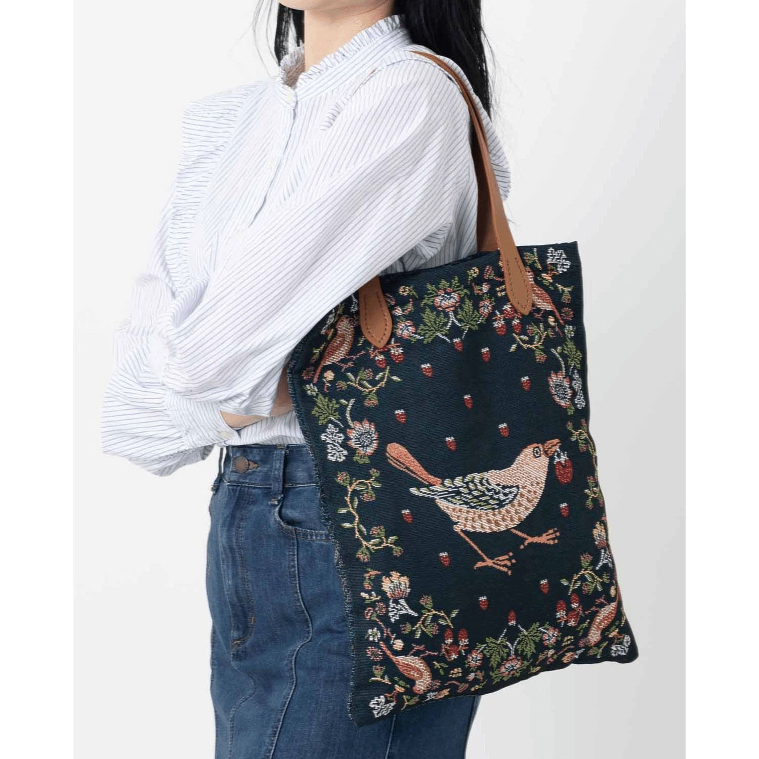 ウイリアム・モリス柄 ジャカード織 トートバッグ - 画像26