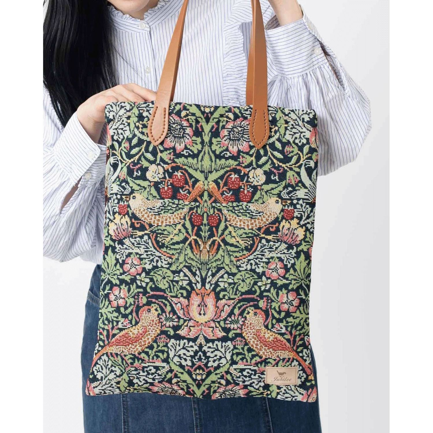 ウイリアム・モリス柄 ジャカード織 トートバッグ - 画像32