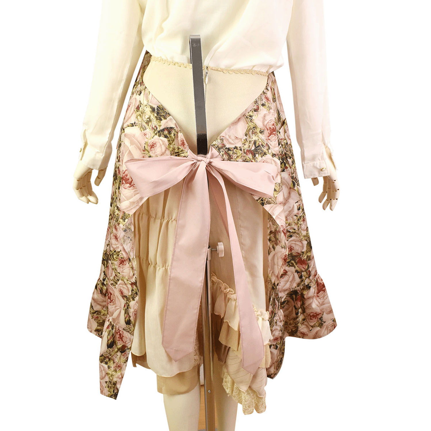 ルドゥーテ田園柄フリルエプロン - 画像2