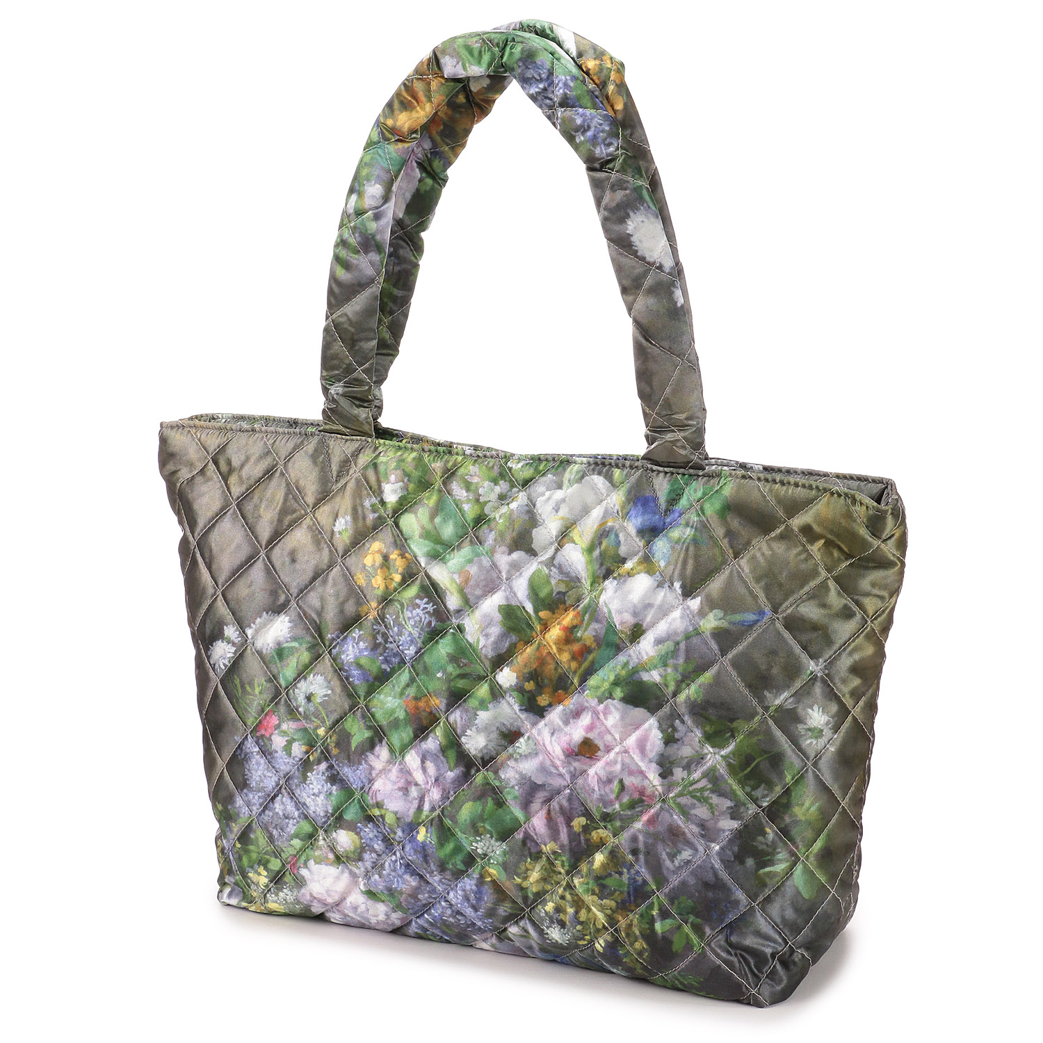 キルティングバッグ 春の花束 - 画像1