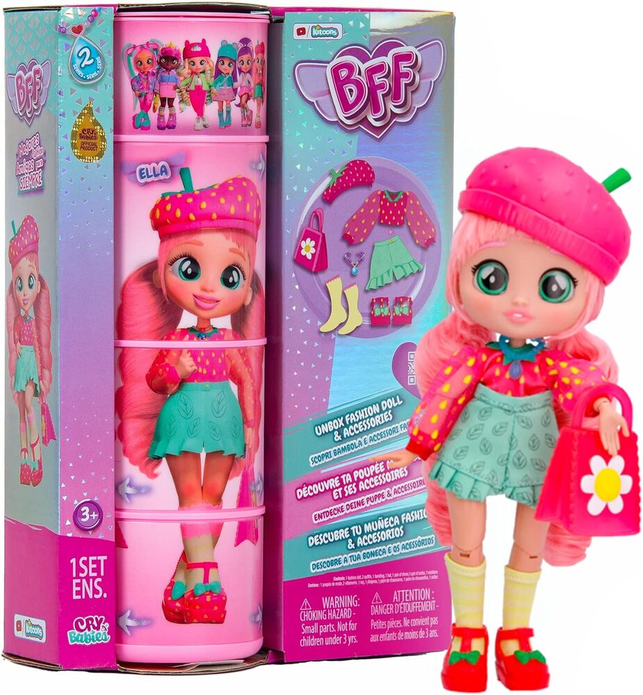 Cry Babies BFF Ella クライベイビーズ ファッションドール 人形 フィギュア おもちゃ 衣装 アクセサリー 女の子 ギフト プレゼント