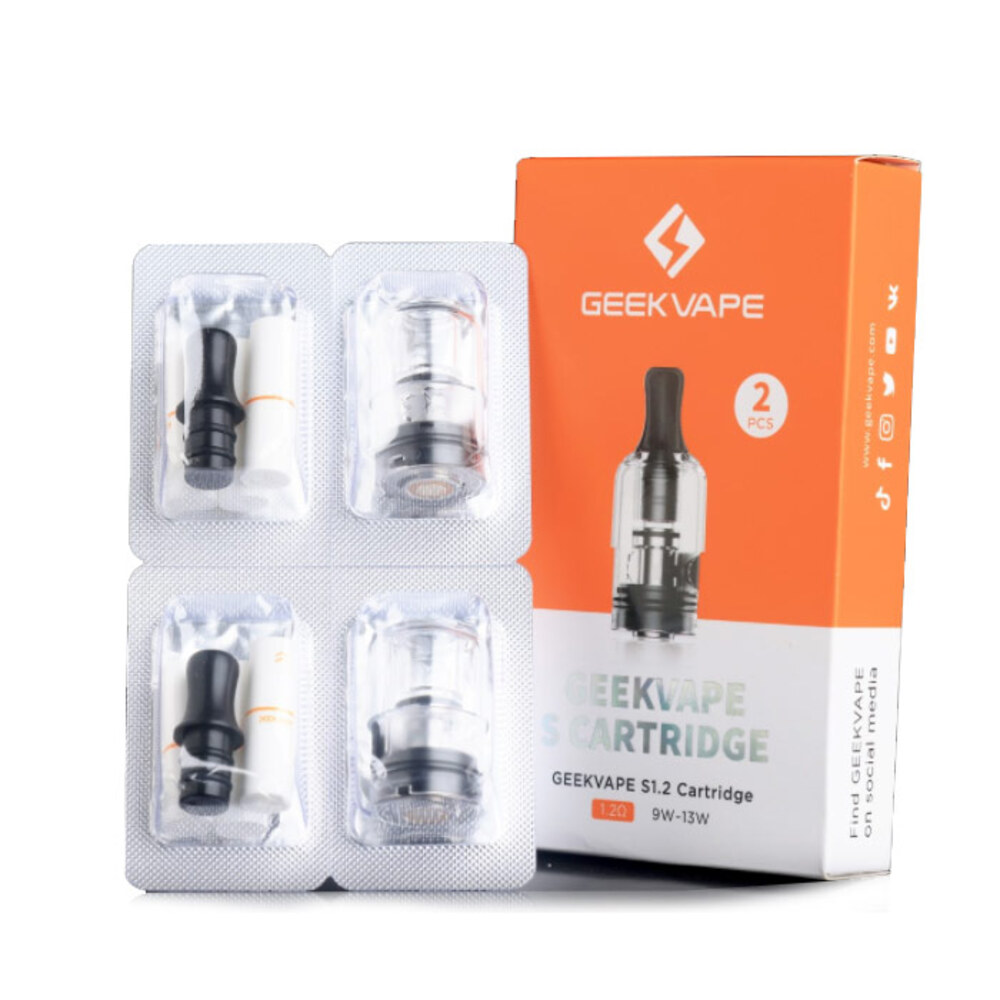 ギークベープ エス Geekvape S ポッドカートリッジ 2ml 2個/パック Wenax S3用 | 0.8ohm 