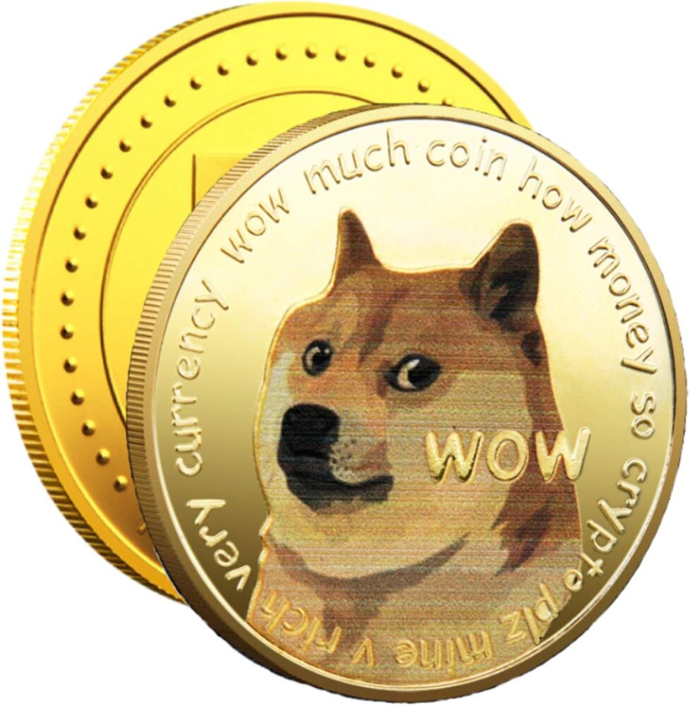 ドージコイン Doge Coin 記念コイン レプリカ 金メッキ かぼすちゃん 柴犬 しばいぬ メダル 金貨 暗号通貨 ビットコイン SHIBA ケース付き 