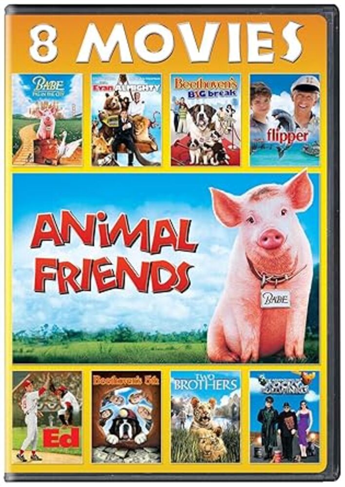 アニマルフレンズ ムービーコレクション 8本入り DVD 英語 ブルーレイ アニメ 洋画 語学学習 並行輸入品