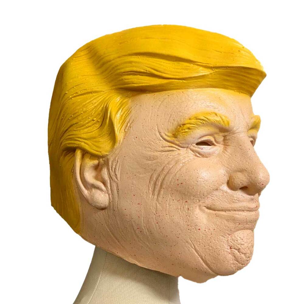 マスク ドナルド トランプ アメリカ 大統領 リアル シリコンマスク 仮面 ハロウィン コスプレ 被り物 イベント ホラー フェイスカバー 忘年会 仮装 | ウィッグなし