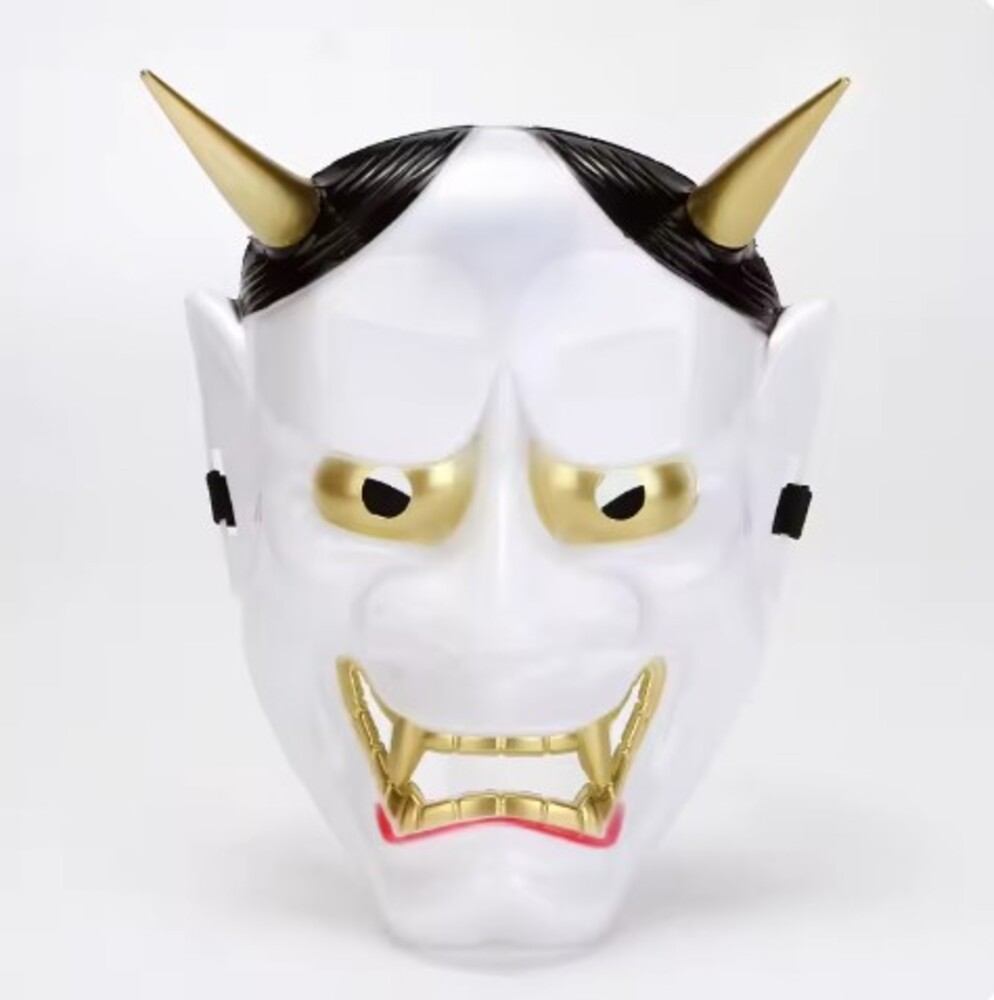 般若 お面 マスク 仮面 鬼 お化け コスプレ ハロウィーン 仮装 パーティ | ホワイト