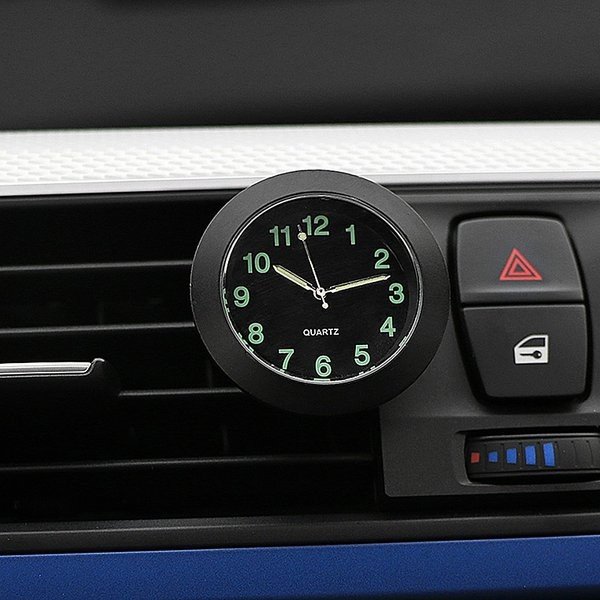 車用時計 車の装飾 インテリアウォッチ エアコン クリップ  | バリエーション:ブラック