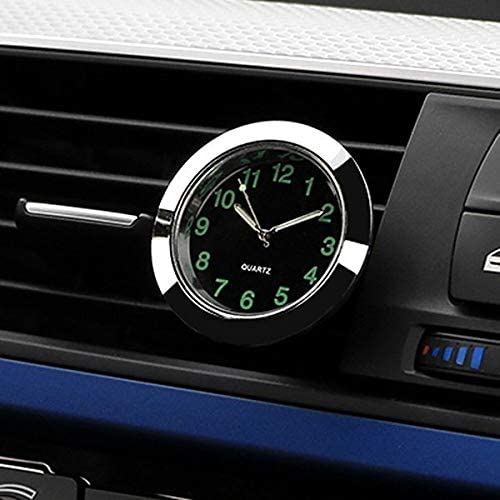 車用時計 車の装飾 インテリアウォッチ エアコン クリップ | バリエーション:銀