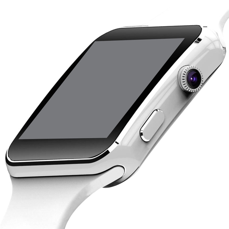 スマートウォッチ X6 メンズ アンドロイド 携帯電話 腕輪 ブレスレット Sim Bluetooth Smartwatch 歩数計スポーツ腕時計  | 白