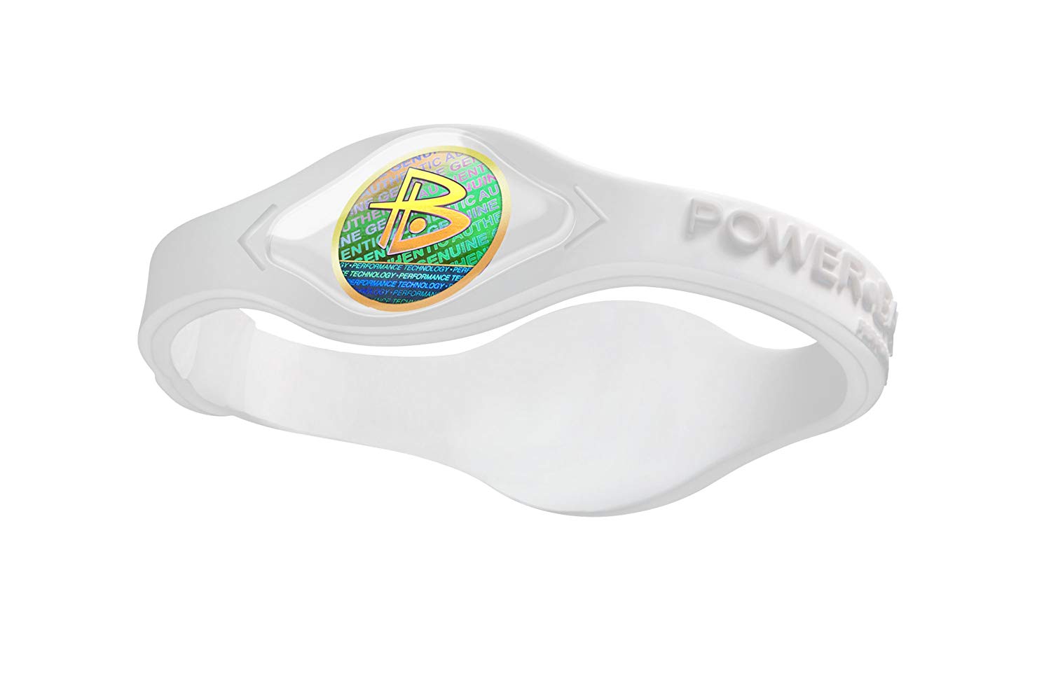 パワーバランス Power Balance ブレスレット リストバンド | ホワイトxホワイト-XL