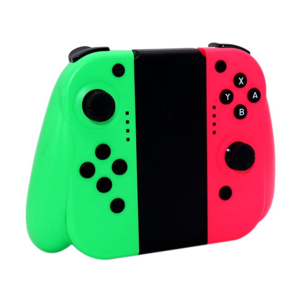 だま屋 スイッチ Nintendo Switch ジョイコン Joy Con互換 グリーン ピンク グリップ付き ワイヤレス 振動 ジャイロセンサー機能搭載 任天堂