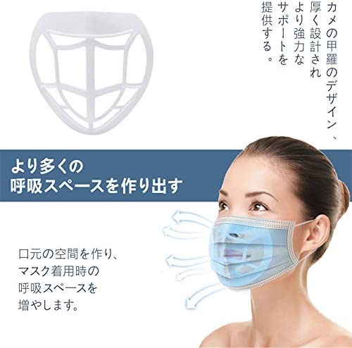 マスク ブラケット インナーマスク 3D フレーム 顔面サポート フードプラスチック