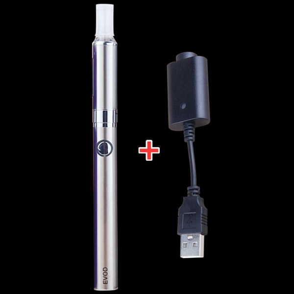 1セット EVOD MT3電子タバコキット 510エゴスレッドバッテリー 900mah 2.4ml MT3アトマイザー USB充電器|電子タバコキット|  | グレー-900mah
