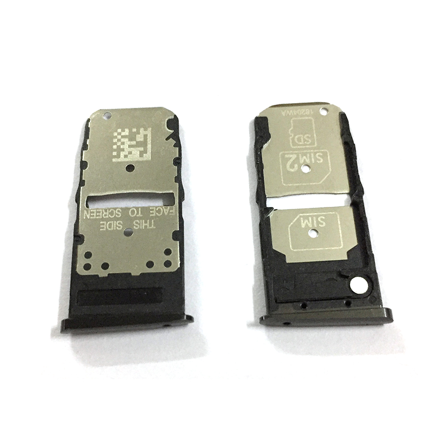 モトローラ モト Motorola Moto Z3 Play XT1929 SIM シム カード トレイ スロット ホルダー アダプター ソケット 修理 部品 SD | デュアルブルー