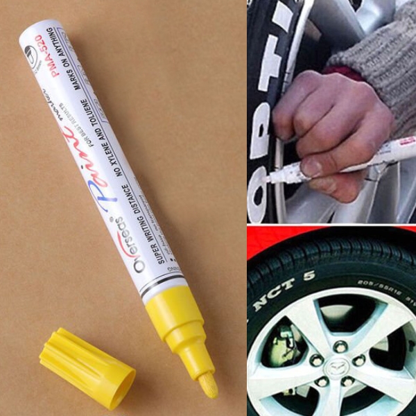 タッチ アップ タイヤ マーカー カー ペイント ペン スクラッチ 修理 | 黄