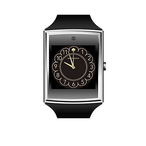 スマートウォッチ LG518  ブルートゥース 4.0 3D サーフェイス サポート 歩数計/睡眠/モニター/スマートスポーツ腕時計 iOSのAndroid対応 | カラー:シルバーｘブラック