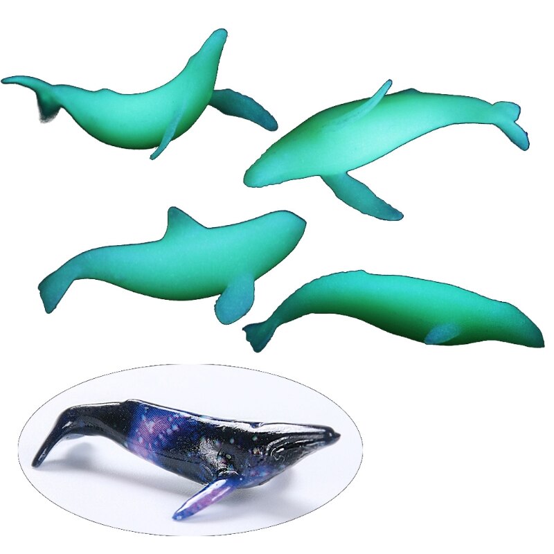 5個 ミニクジラモデリング レジンモールド オーシャンルミナス クジラ フィラー DIY レジンアート ジュエリー作り 工芸品|ジュエリーツール  | A 白