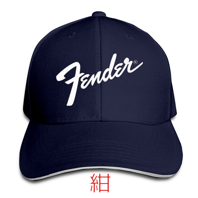 フェンダー ベース ボール キャップ 野球帽 帽子 スポーツ プリント ロゴ デザイン カジュアル ソリッド ハット 男性 女性 スナップバック アウトドア ヒップホップ ストリートウェア | 紺