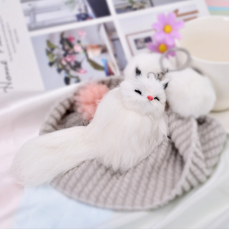 だま屋 / キツネ キーホルダー ふわふわ ファッション 女性