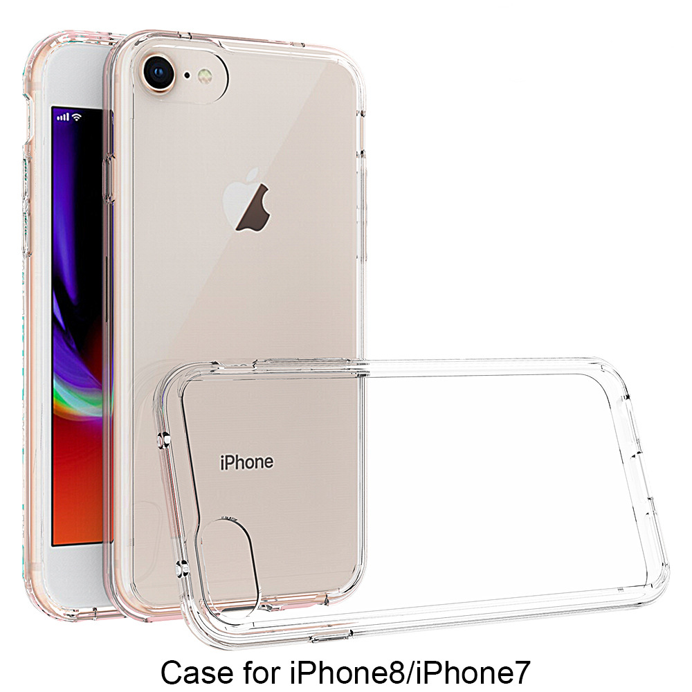 iPhoneSE(第2世代/第3世代) iPhone8 ケース クリア 耐衝撃 透明 スマホ カバー 保護  iPhone 6/6s/7/8/SE2/SE3 衝撃吸収