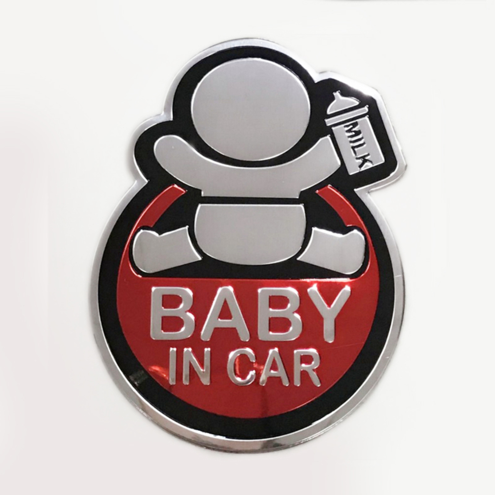 ベビーインカー ステッカー baby in car アルミステッカー 赤ちゃんが乗っています 赤ちゃん 車 | 赤
