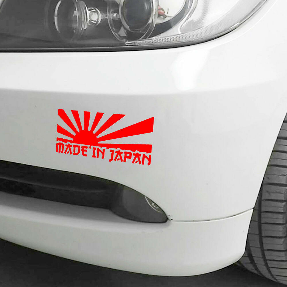 朝日 日本 JDM 車 フロントガラス ウィンドウ カー デカール ビニールステッカー 太陽 | 赤