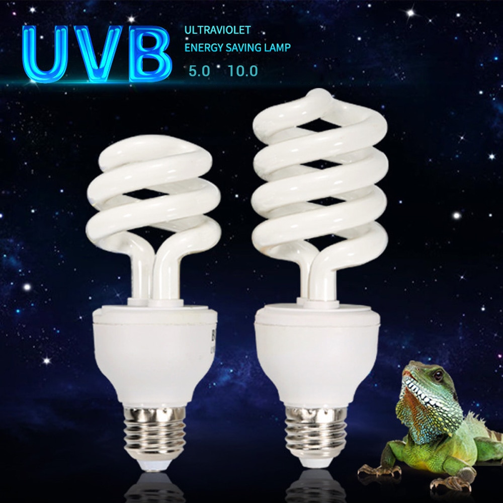 爬虫類 UVB 13W 220V E27 タートルリザード用ランプ　電球ヘビLguanas熱カルシウムランプ電球省エネ光爬虫類多肉植物 |生息地照明|  | 13W 220V