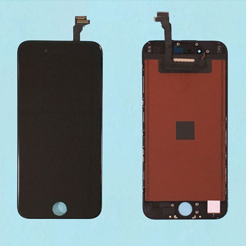 iPhone6 フロント パネル ガラス パネル デジタイザ タッチ パネル LCD液晶セット 専用修理パーツセット付き | カラー:ブラック
