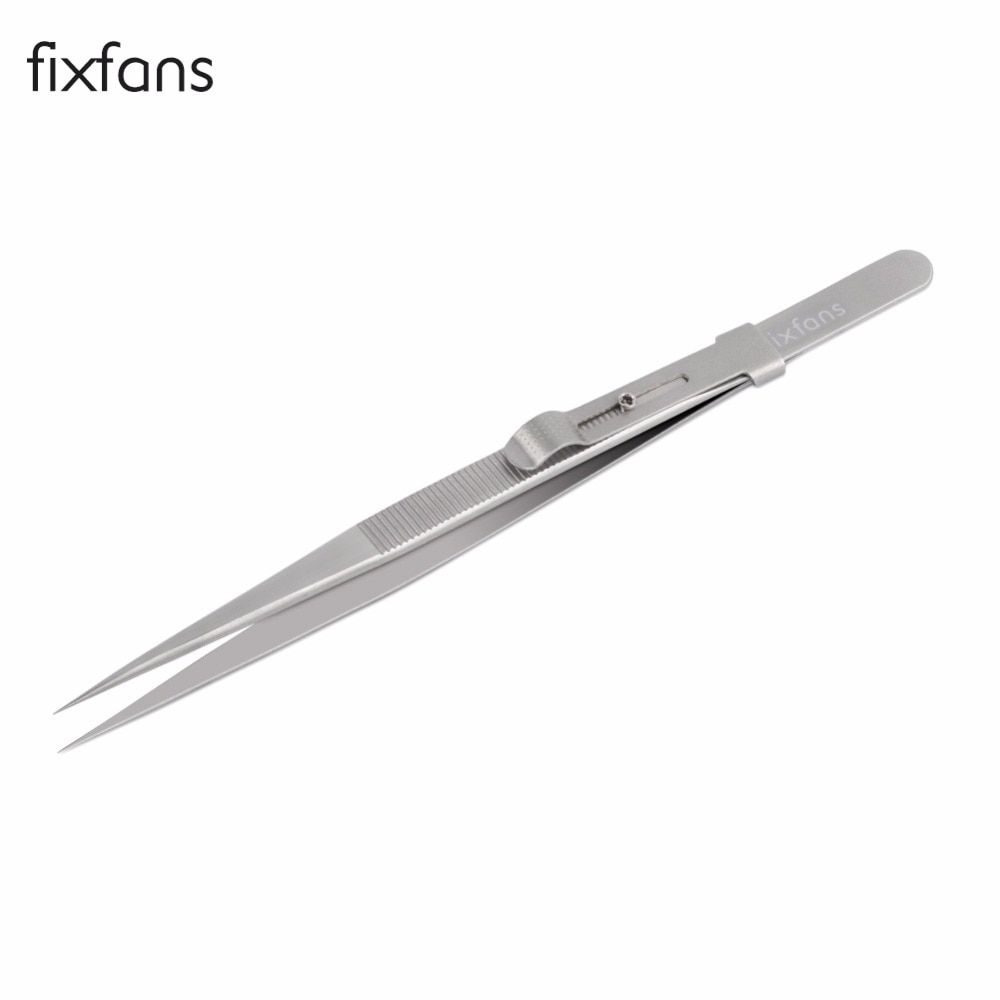 Fixfans ツール 工具 ピンセット 精密 調整可能 スライド ロック 静電気防止 ジュエリー 電子部品 修理 
