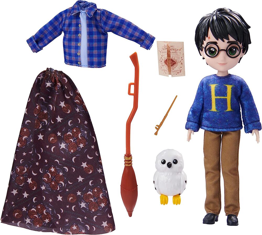 ハリー・ポッター フィギュア 人形 おもちゃ ドール 8インチ ハリー ポッター 透明マント アクセサリー 5個 セット