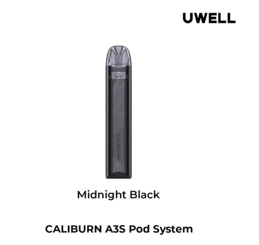 ユーウェル Uwell Caliburn A3S カリバーン ポッドシステムキット 520mAh 2ml | ブラック