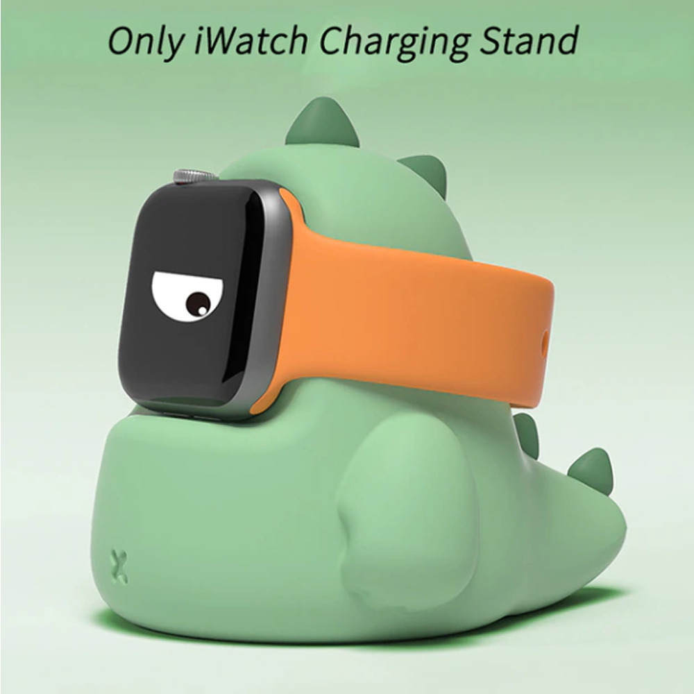 アップルウォッチ 卓上充電スタンド 恐竜 AppleWatch 腕時計スタンド おしゃれ かわいい 韓国 iWatch | グリーン