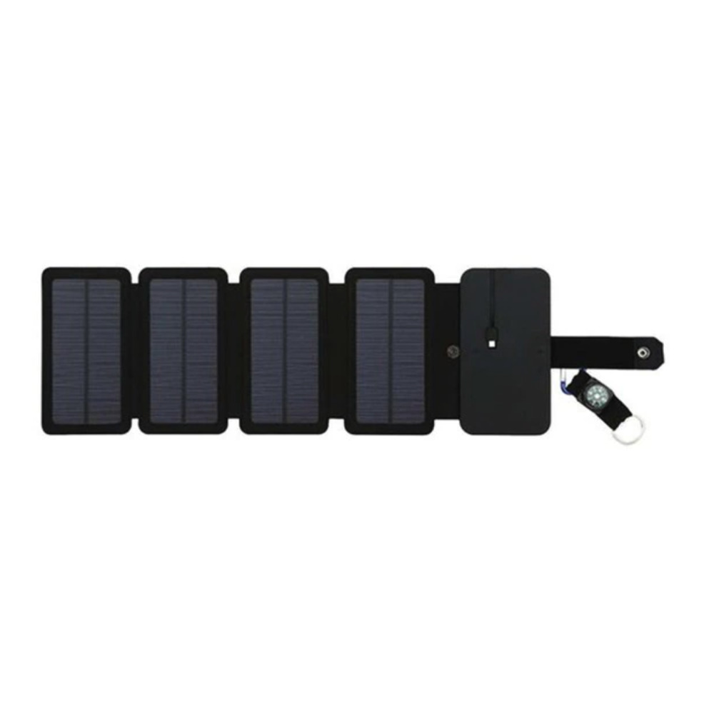 多機能 ポータブル ソーラー 充電 パネル 5v 2.1a 出力 USB出力 キャンプ アウトドア アクティビティ 高出力 | 4パネル