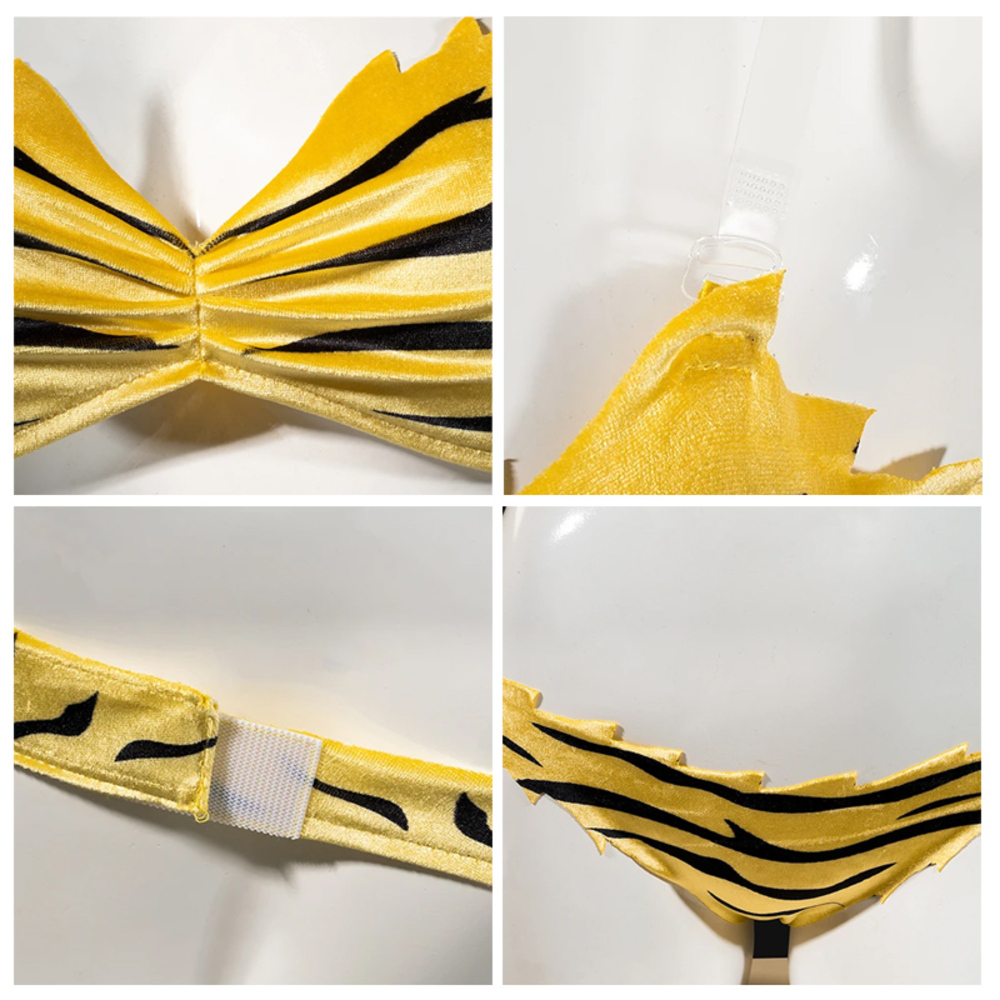 うる星やつら ラム コスプレ 衣装 ハロウィン イベント セット タイガー コミケ XSサイズ - 画像5