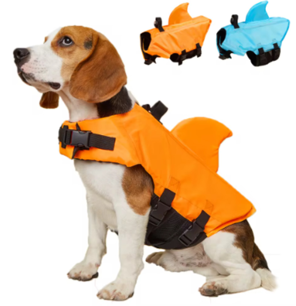 犬用 ライフジャケット 小型犬 ペット 水遊び 安全服 ベスト 川遊び フローティングベスト Orange S