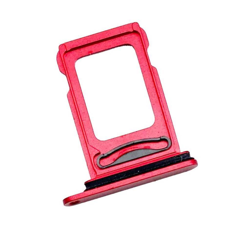 SIMカード SIMトレイ ダブルスロット 金属製 アダプター ソケット スマートフォン  13miniRed