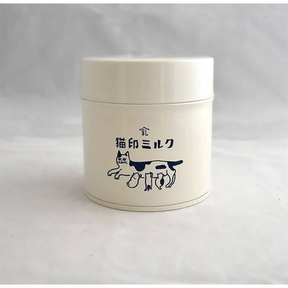 猫印ミルク 手づくり キャニスター 猫 雑貨 インテリア 猫グッズ かわいい プレゼント ホワイト