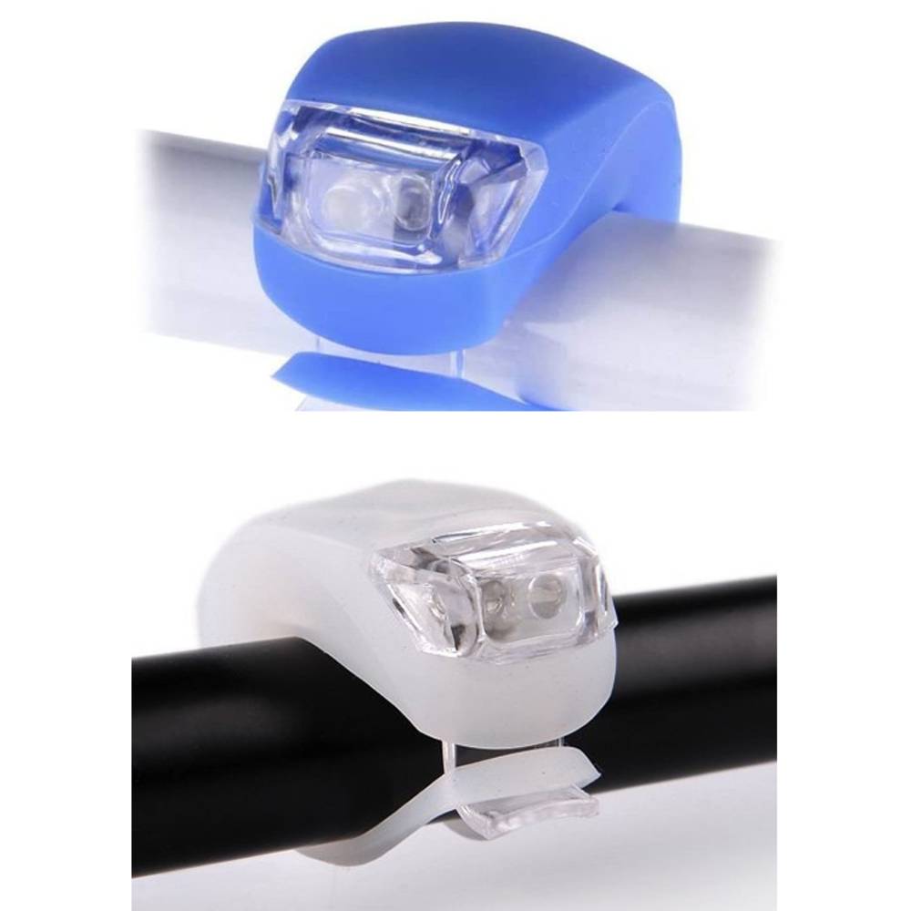 自転車シリコンLEDライト 取付け簡単 設置場所自由 点灯  - 画像1