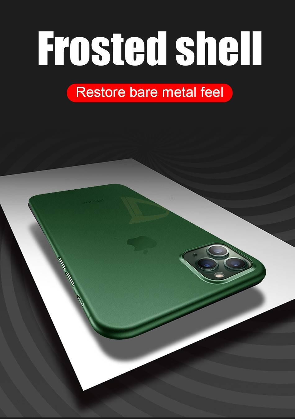  iphone11 超薄型 耐衝撃ケース  ブラック - 画像3