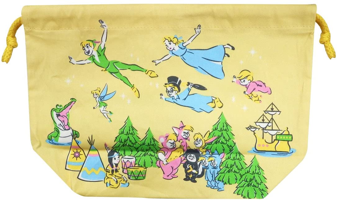 お弁当袋 ピーターパン ランチ巾着 お弁当箱入れ バッグ きんちゃく袋 ランチケース ディズニー かわいい おしゃれ - 画像2