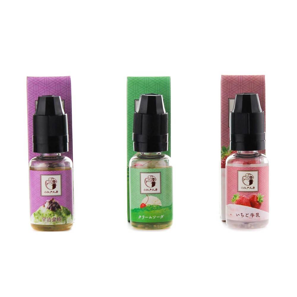 国産リキッド 電子タバコ用 小江戸工房 15ml ドリンク系 ニコチン0  いちごミルク - 画像3