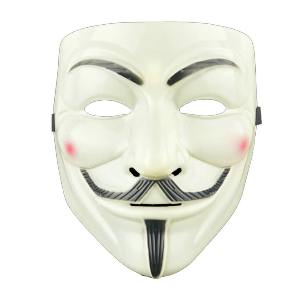 アノニマス 仮面 ガイフォークス マスク 怪盗 お面 コスプレ ハッカー フォーヴェンデッタ  黄色 - 画像6